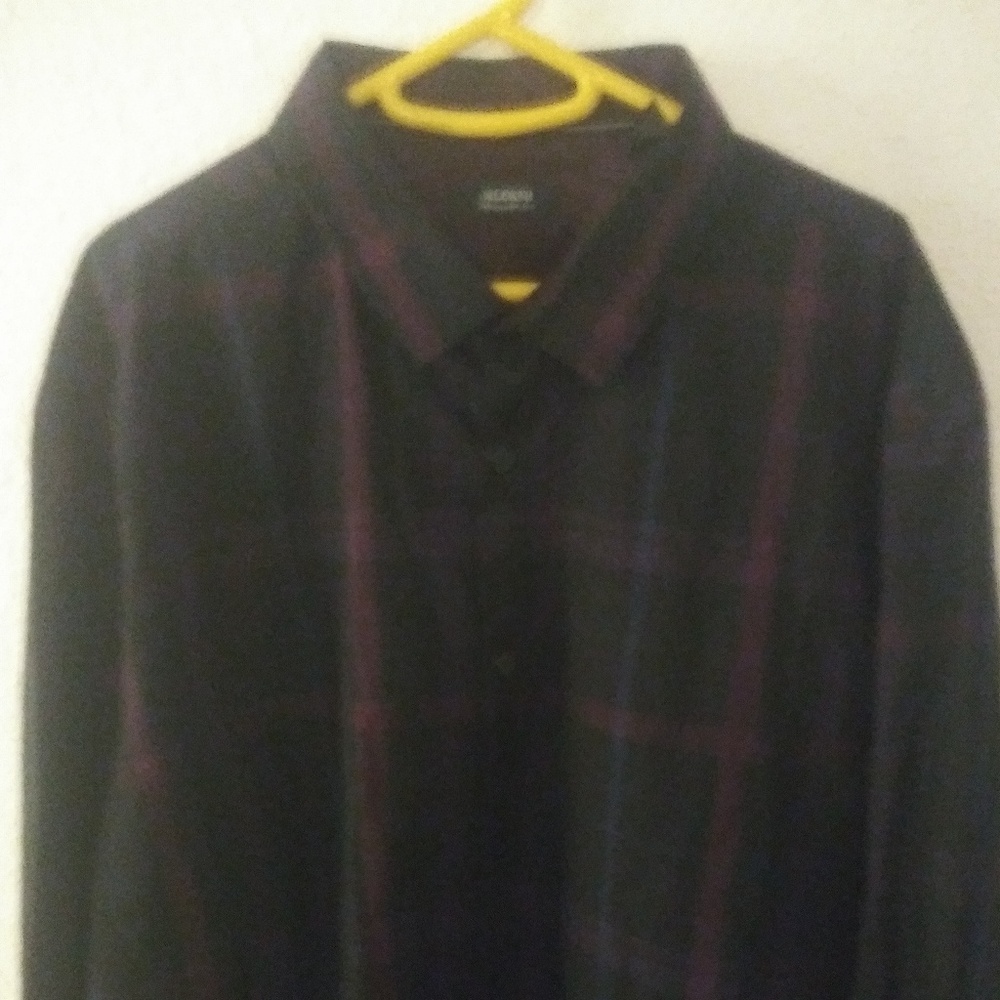 Two ALFINI long sleeve button down shirts.